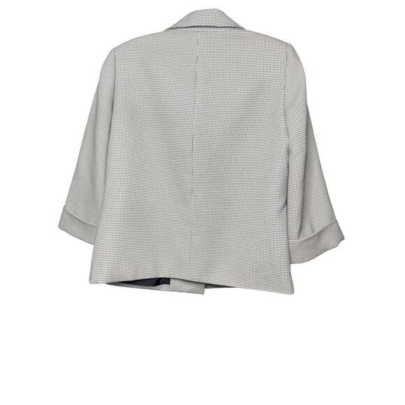 Evan Picone Black White Micro Check Blazer Size 8 Workwear Suit Jacket - Picture 3 of 6